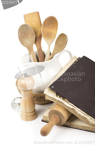 Image of recipe-book and rolling pin
