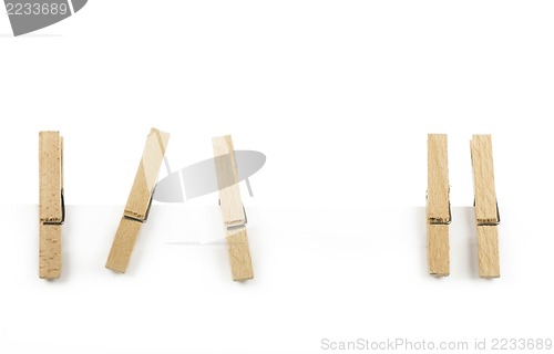 Image of Wooden clothespin