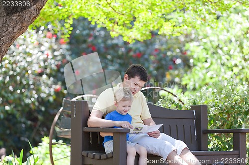 Image of family in the park