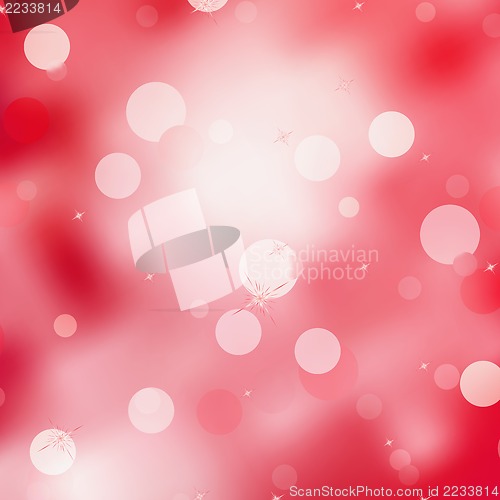 Image of Abstract, red magic lights, bokeh. EPS 8