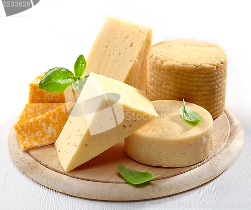 Image of various types of cheese