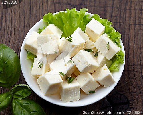 Image of fresh feta cheese