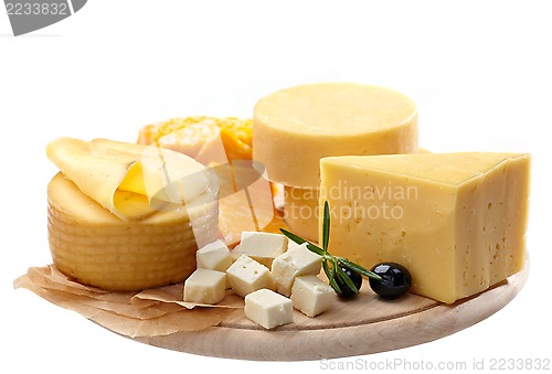 Image of various types of cheese