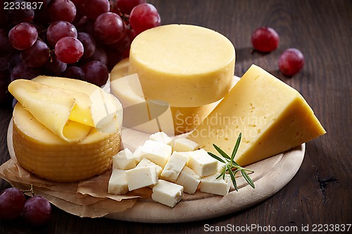 Image of various types of cheese