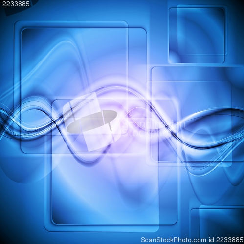 Image of Abstract blue vector design