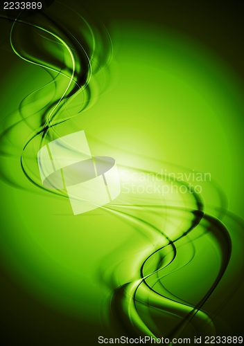 Image of Bright green waves