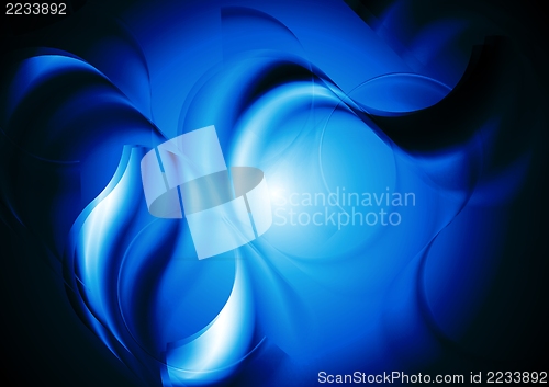 Image of Dark blue vector background