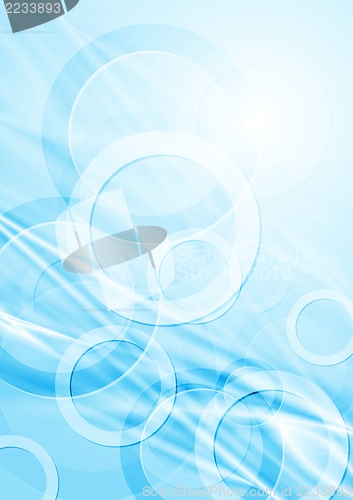 Image of Abstract blue hi-tech design