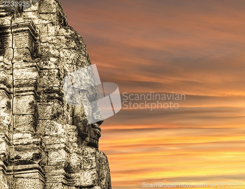 Image of Bayon Temple Angkor Thom  Cambodia