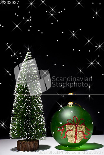 Image of Christmas Tree and Christmas ball
