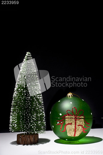 Image of Christmas Tree and Christmas ball