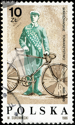 Image of POLAND - CIRCA 1986: A stamp printed in Poland devoted 100 years