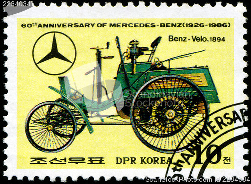 Image of DPR KOREA - CIRCA 1986: A stamp printed by DPR KOREA shows the h