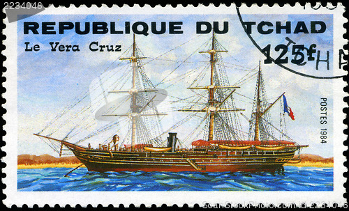 Image of REPUBLIC OF CHAD - CIRCA 1984: A stamp printed in Republic of Ch