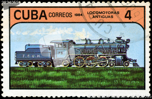 Image of CUBA - CIRCA 1984: A set of postage stamps printed in CUBA shows