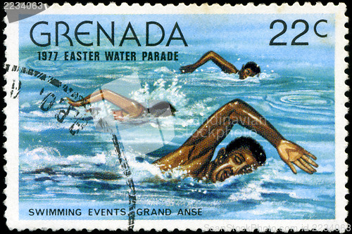 Image of GRENADA - CIRCA 1977: A stamp printed in Grenada issued for the 