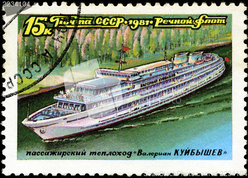 Image of USSR - CIRCA 1981: A stamp printed in the USSR shows Passenger s