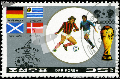 Image of NORTH KOREA - CIRCA 1986: A stamp printed by North Korea, shows 