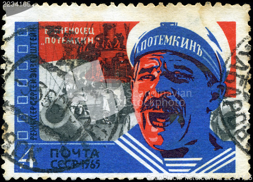 Image of RUSSIA - CIRCA 1965: stamp printed by Russia, shows Scene from F