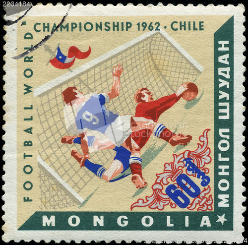 Image of MONGOLIAN - CIRCA 1962: Various Soccer Scenes, Chile, 1962, circ