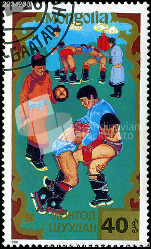 Image of MONGOLIA - CIRCA 1988: stamp printed by Mongolia, shows Mongolia