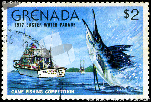 Image of GRENADA - CIRCA 1977: A stamp printed in Grenada issued for the 