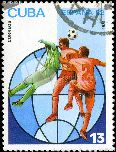 Image of CUBA - CIRCA 1981: A stamp printed in the CUBA, image is devoted