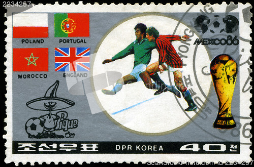 Image of NORTH KOREA - CIRCA 1986: A stamp printed by North Korea, shows 