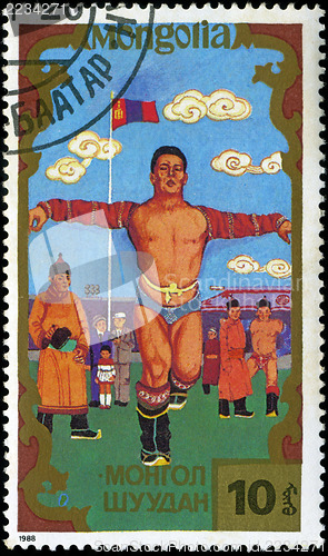 Image of MONGOLIA - CIRCA 1988: stamp printed by Mongolia, shows Mongolia