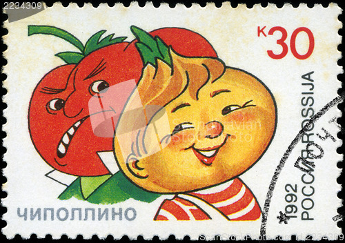 Image of RUSSIA - CIRCA 1992: A stamp printed in Russia shows Signor Toma