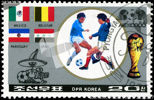 Image of NORTH KOREA - CIRCA 1986: A stamp printed by North Korea, shows 