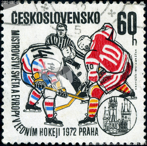 Image of CZECHOSLOVAKIA - CIRCA 1972: A stamp printed in the Czechoslovak