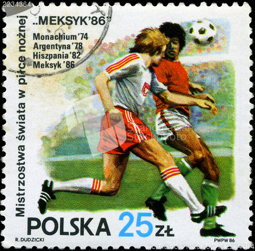 Image of POLAND - CIRCA 1986: 1986 World Cup Soccer Championships, Mexico