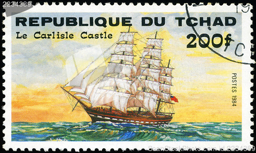 Image of REPUBLIC OF CHAD - CIRCA 1984: A stamp printed in Republic of Ch