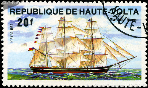 Image of REPUBLIC OF UPPER VOLTA- CIRCA 1984: A stamp printed in Republic