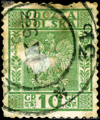 Image of POLAND - CIRCA 1932: A stamp printed in Poland shows image of Th