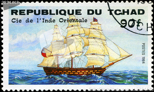 Image of REPUBLIC OF CHAD - CIRCA 1984: A stamp printed in Republic of Ch