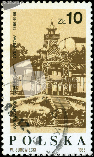 Image of POLAND - CIRCA 1986: A stamp printed in Poland devoted 100 years