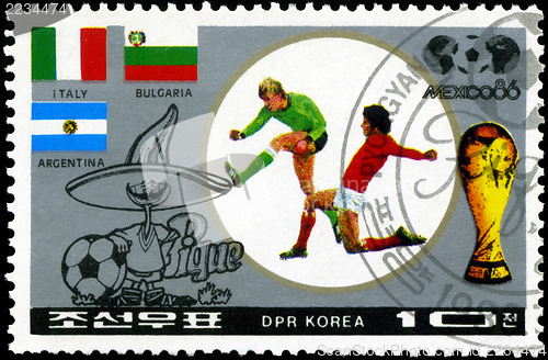 Image of NORTH KOREA - CIRCA 1986: A stamp printed by North Korea, shows 