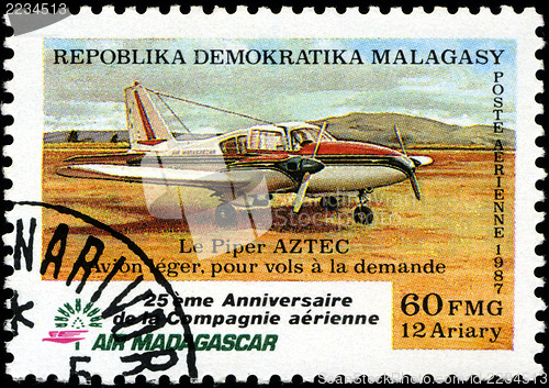 Image of REPUBLICA MALAGASY - CIRCA 1987: A stamp printed in Malagasy (Ma