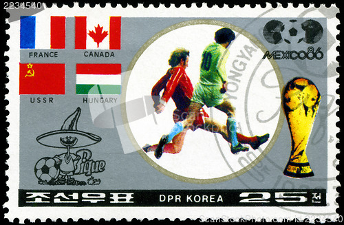 Image of NORTH KOREA - CIRCA 1986: A stamp printed by North Korea, shows 