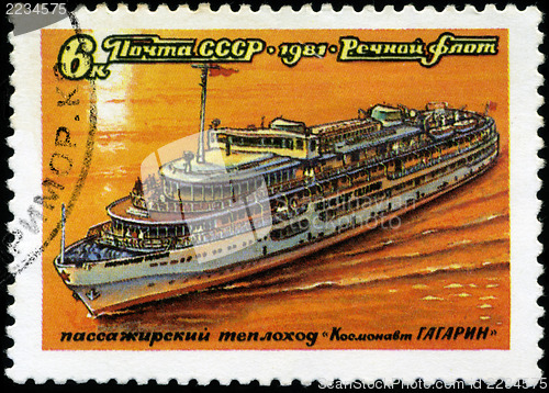 Image of USSR - CIRCA 1981: A stamp printed in the USSR shows Passenger s
