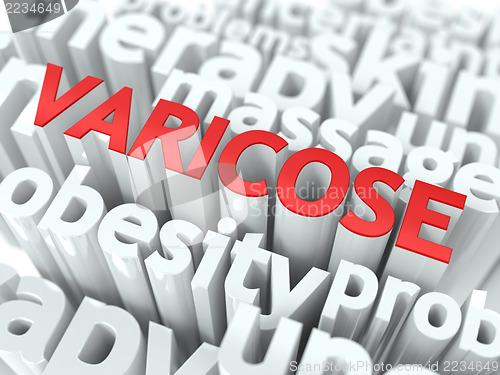 Image of Varicose. The Wordcloud Medical Concept.