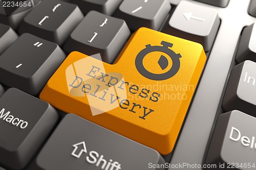 Image of Keyboard with "Express Delivery" Button.