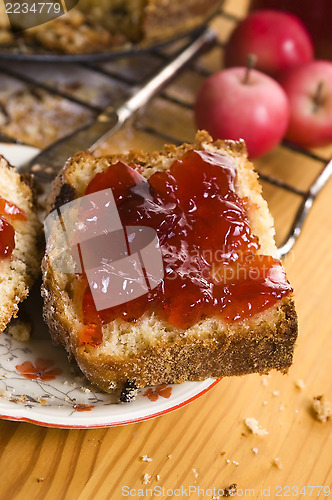 Image of Traditional Polish Cake with apple marmelade