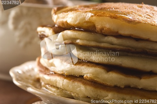 Image of Pancakes with syrup