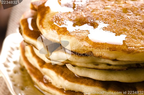 Image of Pancakes with syrup