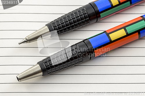 Image of Funky Coloured Pen and Pencil 02