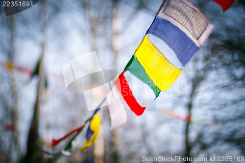 Image of Buddhist prayer flags