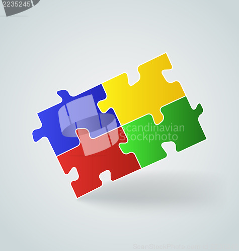 Image of four colorful puzzle pieces